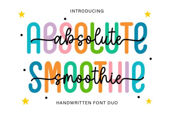 Absolute Smoothie Duo Font - Featured Image