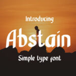 Abstain Font - Featured Image