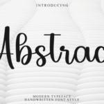 Abstrack Font - Featured Image