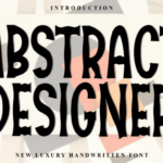 Abstract Designer Font - Featured Image