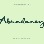 Abundancy Font - Featured Image