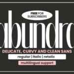 Abundra Font - Featured Image