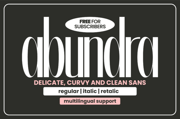 Abundra Font - Featured Image
