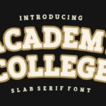 Academy College Font - Featured Image