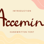 Accemine Font - Featured Image