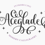 Aceglade Font - Featured Image