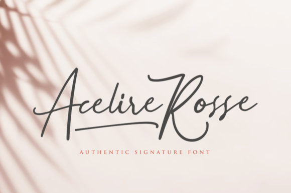 Acelire Rosse Font - Featured Image