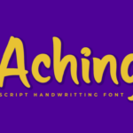 Aching Font - Featured Image