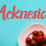 Acknesia Font - Featured Image