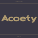 Acoety Font - Featured Image