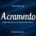Acramento Font - Featured Image