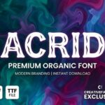 Acrid Font - Featured Image