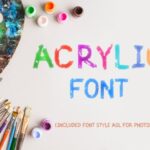 Acrylic Font - Featured Image