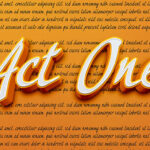 Act One Font - Featured Image