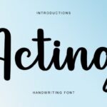 Acting Font - Featured Image