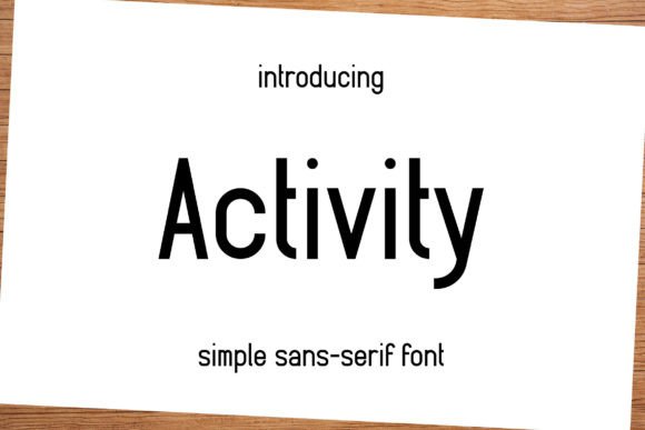 Activity Font - Featured Image