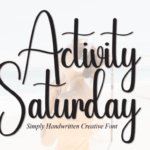 Activity Saturday Font - Featured Image