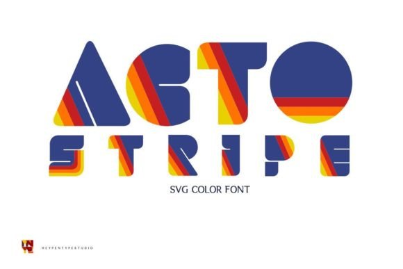 Acto Stripe Font - Featured Image