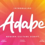 Adabe Font - Featured Image