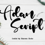 Adam Script Font - Featured Image