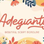 Adegianty Font - Featured Image