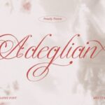 Adeglian Font - Featured Image