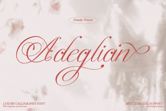 Adeglian Font - Featured Image
