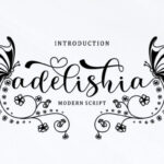 Adelishia Script Font - Featured Image