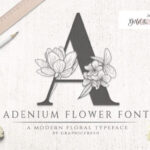 Adenium Flower Font - Featured Image
