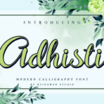 Adhisti Font - Featured Image