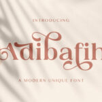 Adibafih Font - Featured Image