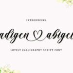 Adigen Abigel Font - Featured Image