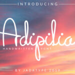 Adipilia Font - Featured Image