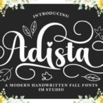 Adista Font - Featured Image
