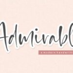 Admirable Font - Featured Image