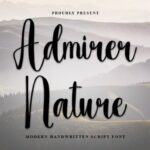 Admirer Nature Font - Featured Image