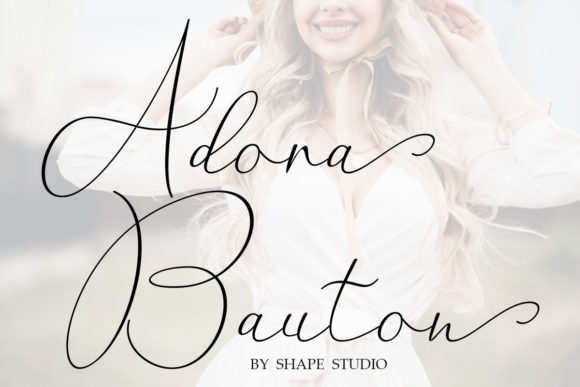 Adora Bauton Font - Featured Image