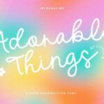 Adorable Things Font - Featured Image