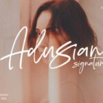 Adusian Signature Font - Featured Image