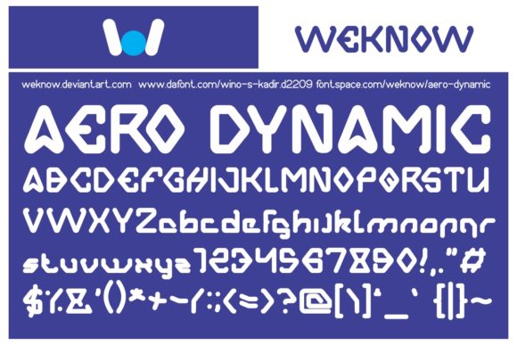 Aero Dynamic Font - Featured Image