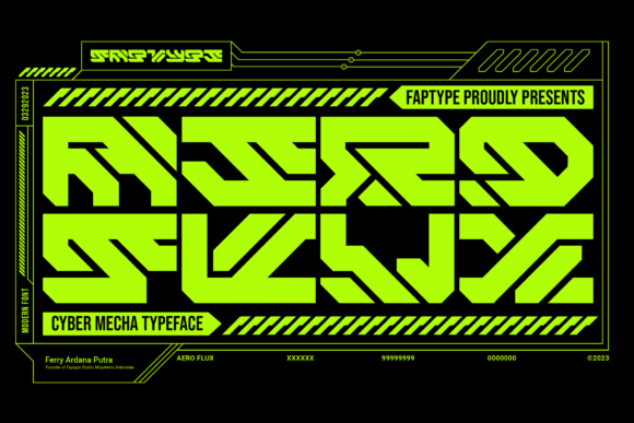 Aero Flux Font - Featured Image