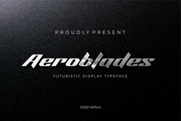 Aeroblades Font - Featured Image