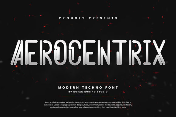 Aerocentrix Font - Featured Image