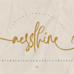 Aesslhine Font - Featured Image