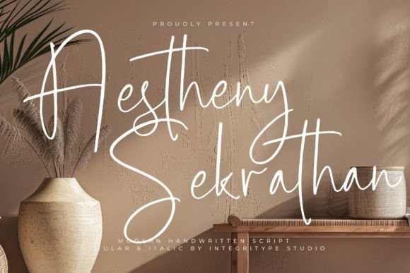 Aestheny Sekrathan Font - Featured Image