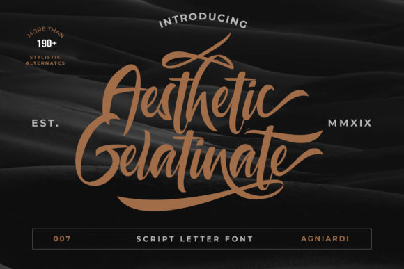 Aesthetic Gelatinate Font - Featured Image
