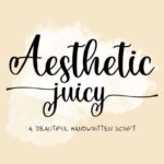Aesthetic Juicy Font - Featured Image