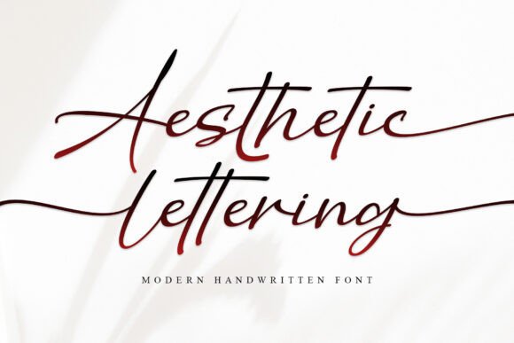 Aesthetic Lettering Font - Featured Image