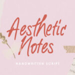 Aesthetic Notes Font - Featured Image