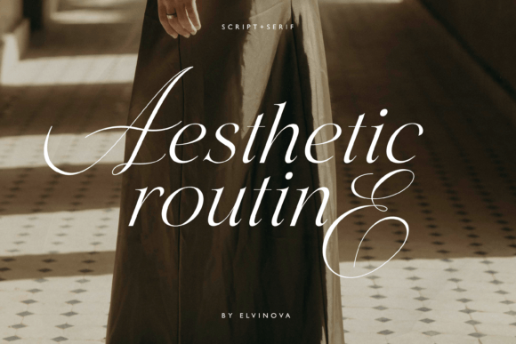 Aesthetic Routine Font - Featured Image